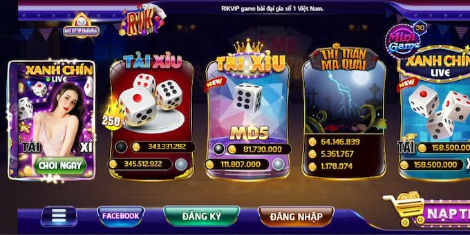 Trải nghiệm chơi game ảo nhưng kiếm tiền thật với Rikvip